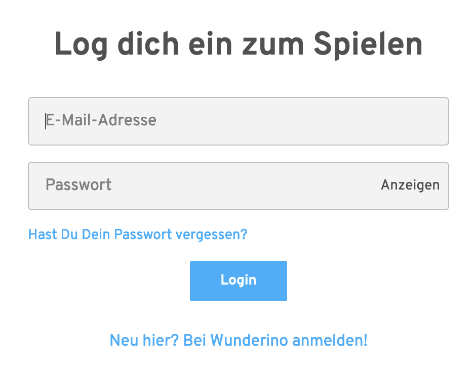 Wunderino Casino Login